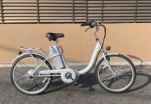 新品　モペット版 折りたたみ型電動自転車 E-BIKE24 24インチ　シルバー