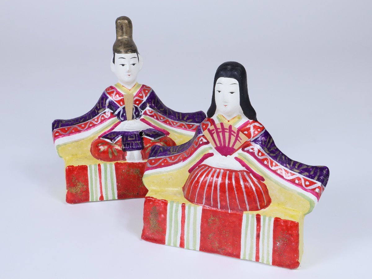 Poupées en argile Toyama Poupées Hina Prince impérial Hina Jouets locaux Préfecture de Toyama Art populaire Artisanat traditionnel Poupées sexuelles Figurines, poupée, poupée de personnage, poupée japonaise, autres