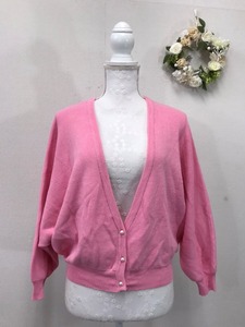 1842 rienda rienda new goods base price Y6,250do Le Mans sleeve cardigan size :F color : pink 