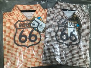 11-15-413 ■BZ　送料無料 未使用品　ゴルフ用品 ゴルフウェア ROUTE66 2点セット メンズ ポロシャツ 半袖 Lサイズ