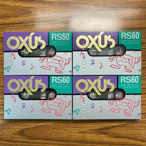 カセットテープ　OXUS RS60 ノーマル60分　４本　未開封新品　オクサス
