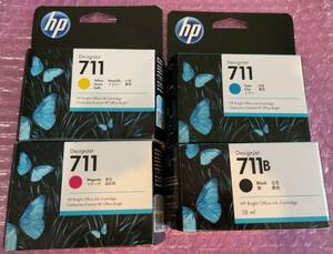 ■■新品・未使用 HP T520・T120 純正インクカートリッジ DesignJet 711 BCMY各1 訳あり■■ 20231105 HP4