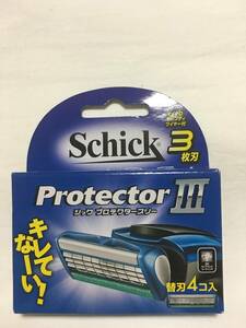 大人気 Schick protector シック プロテクター スリー 替刃 4個 三枚刃 男子 脱毛 髭剃り メンズ 男性 ボーイズ 剃刀 お得 激安 処分v