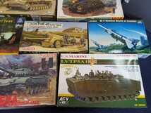 ☆1円～☆未使用品☆【A1】戦車プラモデル 未組立 軍用車両 戦闘車 プラモデル ☆計10セット☆ DRAGON ACADEMY Revell AFV CLUB ITALERI _画像2