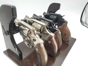 ☆4丁まとめ☆ SMITH&WESSON ☆KOKUSAI☆ リボルバー ☆U.S.A.☆ エアガン モデルガン ガスガン マグナム Marushin スタンド付 ジャンク扱