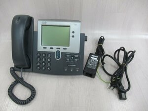 ▲Ω ZO2 15047※保証有 シスコ Cisco Unified IP Phone CP-7942G IP電話機 アダプタ付・祝10000！取引突破！