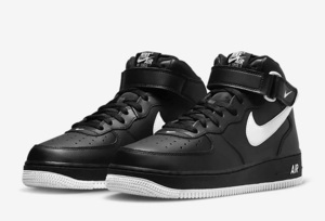 NIKE AIR FORCE 1 MID '07 DV0806-001 エア フォース ミッド 黒×白 US9.5