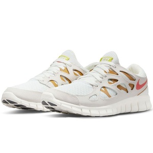 NIKE W FREE RUN 2 DM8915-102 フリー ラン 白×橙 27.0cm