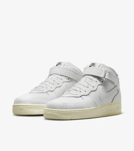 NIKE WMNS AIR FORCE 1 '07 MID LX DZ4866-121 エア フォース ミッド キャンバス 白 28.5cm