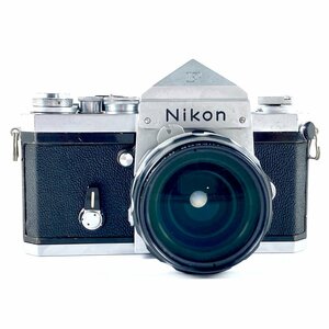 Nikon F アイレベル シルバー ＋ NIKKOR-H.C Auto 28mm F3.5 非Ai［ジャンク品］ フィルム マニュアルフォーカス 一眼レフカメラ 【中古】
