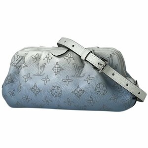 ルイ・ヴィトン Louis Vuitton スカラ ミニ 斜め掛け ショルダーバッグ モノグラムマヒナ ホワイト ブルー M80497 レディース 【中古】