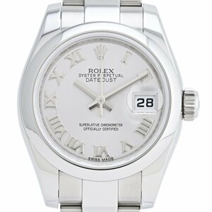 ロレックス ROLEX デイトジャスト ローマン 179160 腕時計 SS 自動巻き シルバー レディース 【中古】