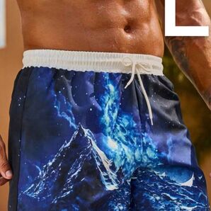 海パン ショートパンツ ハーフパンツ メンズ水着 水泳 水着 海 プール イベント 海水パンツ 川 リゾート 海外 旅行 L