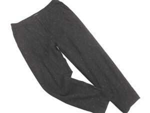 INDIVI Indivi wool . tapered pants size42/ black *# * dja6 lady's 