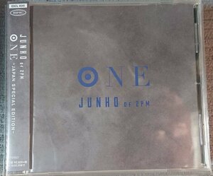【ESCL4545】ジュノ JUNOH (of 2PM ) ／ONE -JAPAN SPECIAL EDITION -　カード２種付