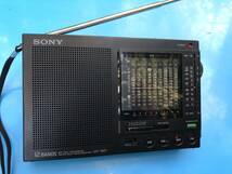 感度良好 SONY ICF-7601 sw1/sw2〜sw10 AMワイドFM BCL コンパクト短波ラジオ_画像1