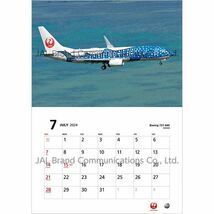 JAL　FLEET　普通判カレンダー　2024年版_画像5