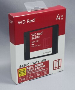 【未使用】WD Red SA500 NAS　4TB SSD　2.5インチ SATA6Gbps　WDS400T1R0A