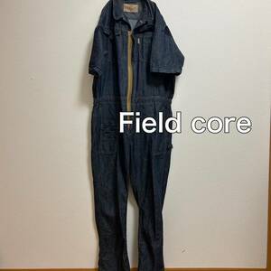 送料無料 匿名配送 Field core デニム つなぎ ツナギ オールインワン