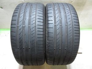 中古タイヤ　255/40R19　コンチネンタル　ContisportContact 5P　6分山　2017年式　2本セット