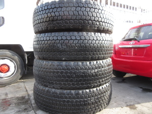 ★ラフターショベル用クレーン用タイヤ　385/95R25　ブリヂストン　V-STEEL SNOW WEDGE　14ｍｍ　4本セット