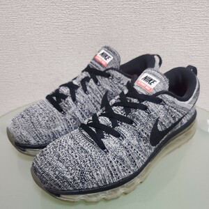 NIKE FLYKNIT AIR MAX ナイキ フライニット エアマックス スニーカー 26㎝ ブラック ストリート 完売モデル 人気靴