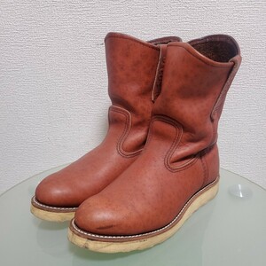 RED WING PECOS BOOTS 8866 レッドウィング レザーブーツ ペコスブーツ US7.5 E 約25.5㎝ ブラウン 本革 人気モデル USA製 アメカジ