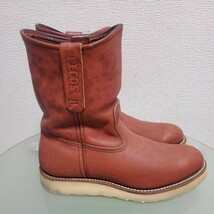 RED WING PECOS BOOTS 8866 レッドウィング レザーブーツ ペコスブーツ US7.5 E 約25.5㎝ ブラウン 本革 人気モデル USA製 アメカジ_画像3