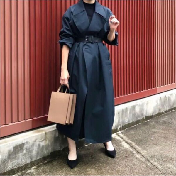 ユニクロ トレンチコート M 新品 男女兼用 ブラック