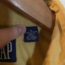 ビンテージ SHIRT 長袖 オーバーサイズシャツ 長袖シャツ old gap 黄色 イエロー マスタード からし vintage 古着 1円スタート 90s 80s 70s_画像6