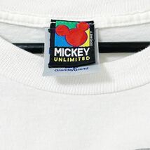 ■激レア■90s USA製 MICKEY & PLUTO Tシャツ L XL ミッキー プルート disney ディズニー ビンテージ_画像4