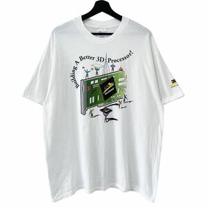 ■激レア■90s USA製 3Dlabs 企業 アート Tシャツ XL 00s ビンテージ