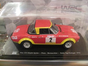 *книга@ страна WRC коллекция * Эдди kola1/24FIAT124 abarth Spider Pinto-Bernacchini Portugal Rally 1974*