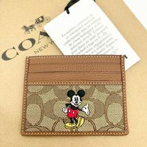 【DISNEY X COACH】スリム ID カード ケース シグネチャー_画像1