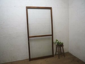 taN0798*(3)[H175,5cm×W88cm]* Showa Retro . дизайн стекло. большой дерево рамка-оправа стекло дверь * двери раздвижная дверь рама старый дом в японском стиле воспроизведение . материал Vintage M сосна 