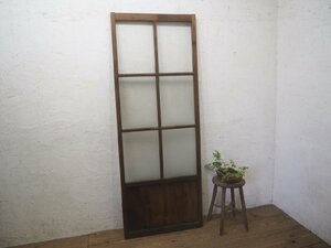 taO0028*(3)[H177cm×W66,5cm]* antique * diamond glass entering. old wooden sliding door * old fittings wave glass door entranceway door old Japanese-style house housing retro M pine 