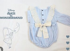 ロンパース 女の子 ベビー服 ディズニー 不思議の国のアリス 90cm 長袖