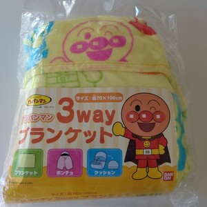  new goods unused Anpanman 3way blanket 70×100cm