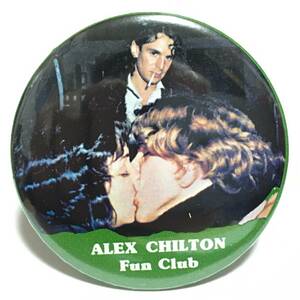 デカ 缶バッジ 5.7cm Alex Chilton / Singer Not The Song / アレックスチルトン Pub Rock Power Pop Garage Punk Big Star Cramps