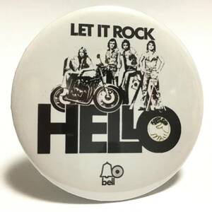 デカ缶バッジ 5.7cm　Hello Let It Rock Glam Rock ハロー グラムロック Bell Records