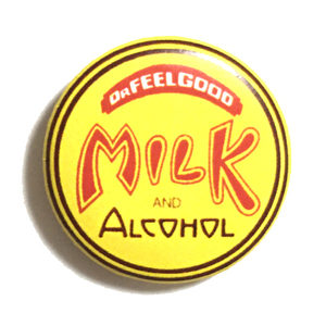 25mm 缶バッジ Dr Feelgood Milk & Alcohoal ドクターフィールグッド パブロック Wilko Johnson