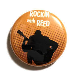 缶バッジ 25mm Jimmy Reed rockin With REED ジミーリード ブルース