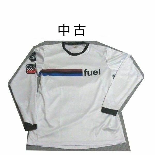 中古　Fuel　Motorcycles　メンズ　長袖　Tシャツ　海外サイズの XS　白 系　ドライ　フューエル　モーターサイクル　