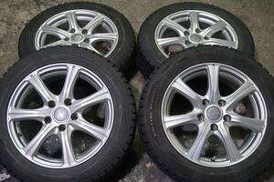 即決 ダンロップWM01 205/55R16 マナレイ 6.5J +42 PCD114.3 ブリット オーリス アイシス ブレイド ノア ルミオン リーフ ラフェスタ *637s