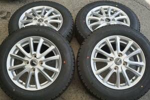 深溝 イボ残 2020年製 グッドイヤー 165/70R14 DRASIZ 5.5J +45 PCD100 アクア ヴィッツ bB パッソ ブーン フィット マーチ ノート*695e