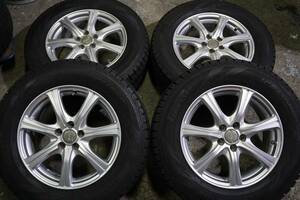 深溝８分～ピレリー ICE ASIMMETRICO 215/65R16 マナレイ EuroSpeed 6.5J +48 PCD100 フォレスター アウトバック インプレッサ XV *124c2