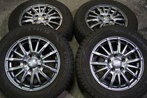 深溝2021年製 LAFENN FIT IZ 195/65R15 ガンメタ系LEBEN 6J +45 PCD114.3 エスクァイア ノア VOXY ルミオン セレナ ランディ *654c2