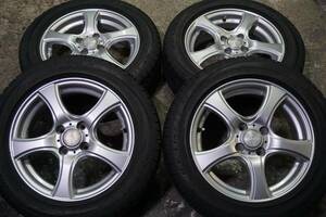 即決 VITOUR 185/60R15 VIOLENTO 5.5J +42 PCD100 アクア ヴィッツ ヤリス パッソ カローラフィールダー スイフト フィット *803s