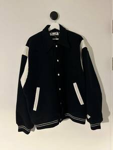 22AW el conductorH エルコンダクター MELTON PEARL PIPING VERSITY JKT / BLACK / 4