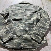 【AKM】エイケイエム ストレッチ カモフラ柄 ボタンダウンシャツ 長袖シャツ Mサイズ ARMY B.D shirts_画像9